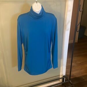 Teal lightweight turtleneck